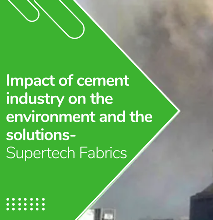 Cement plant emitting smoke causing environmental pollution